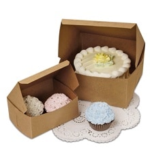 6Pcs Paper Cake Boxes For Cookies cupcakes Present Boxes Bakery Container K`Z 