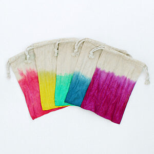 Dip Dye Fabric Bags