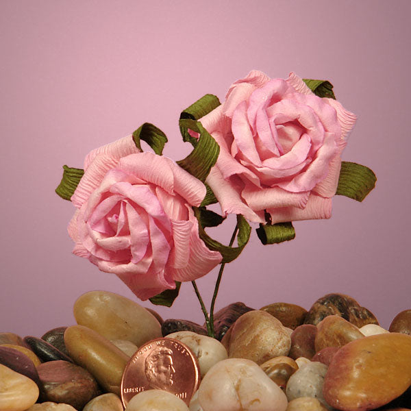 pink paper rose