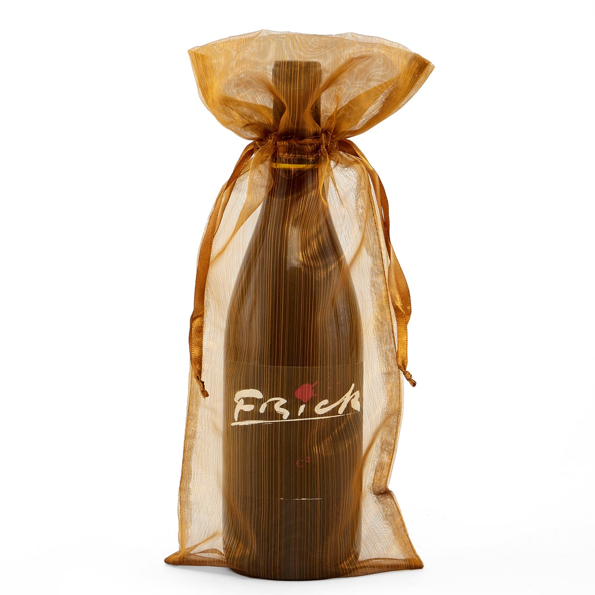 Brushed Organza Wine Bags 6-1/2" X 15" (10/Pack)