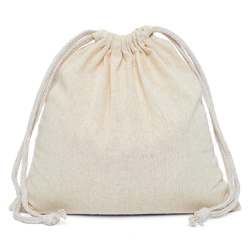 Plain Cotton Muslin Pouch (24/Pack)