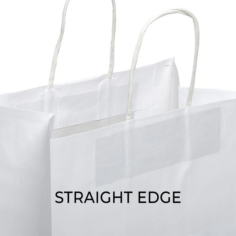 Plain White Kraft Shopping Bags