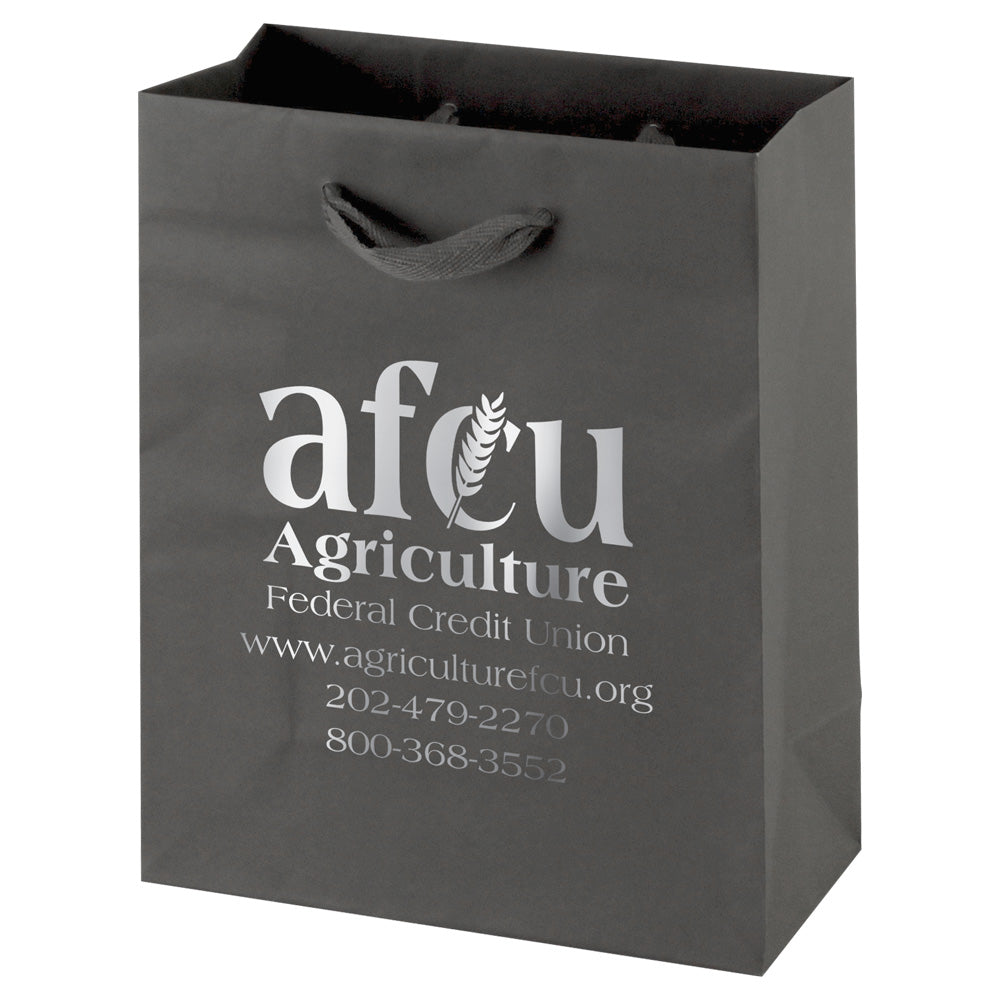 Custom Tinted Kraft Eurotote - 1C/1S-HS (1 Color/1 Stamp-Hot Stamp)