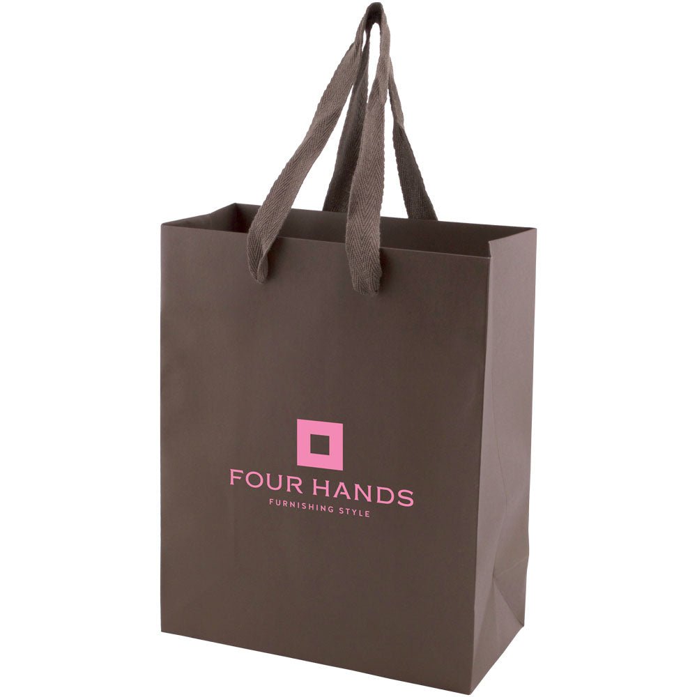 Custom Tinted Kraft Eurotote - 1C/1S-HS (1 Color/1 Stamp-Hot Stamp)