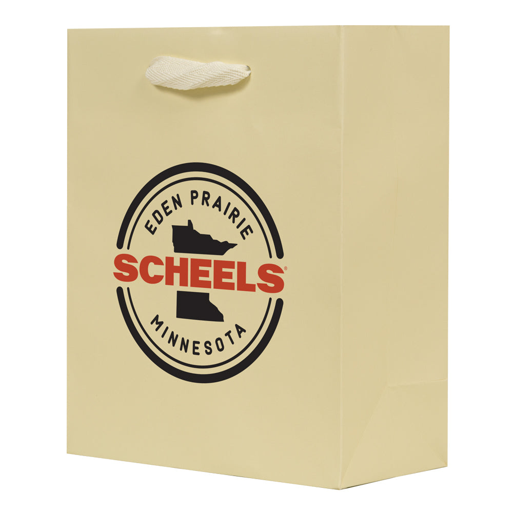 Custom Tinted Kraft Eurotote - 1C/1S-HS (1 Color/1 Stamp-Hot Stamp)