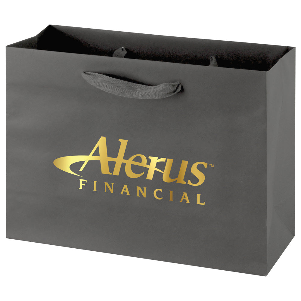 Custom Tinted Kraft Eurotote - 1C/1S-HS (1 Color/1 Stamp-Hot Stamp)