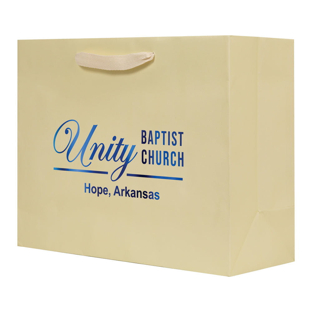 Custom Tinted Kraft Eurotote - 1C/1S-HS (1 Color/1 Stamp-Hot Stamp)