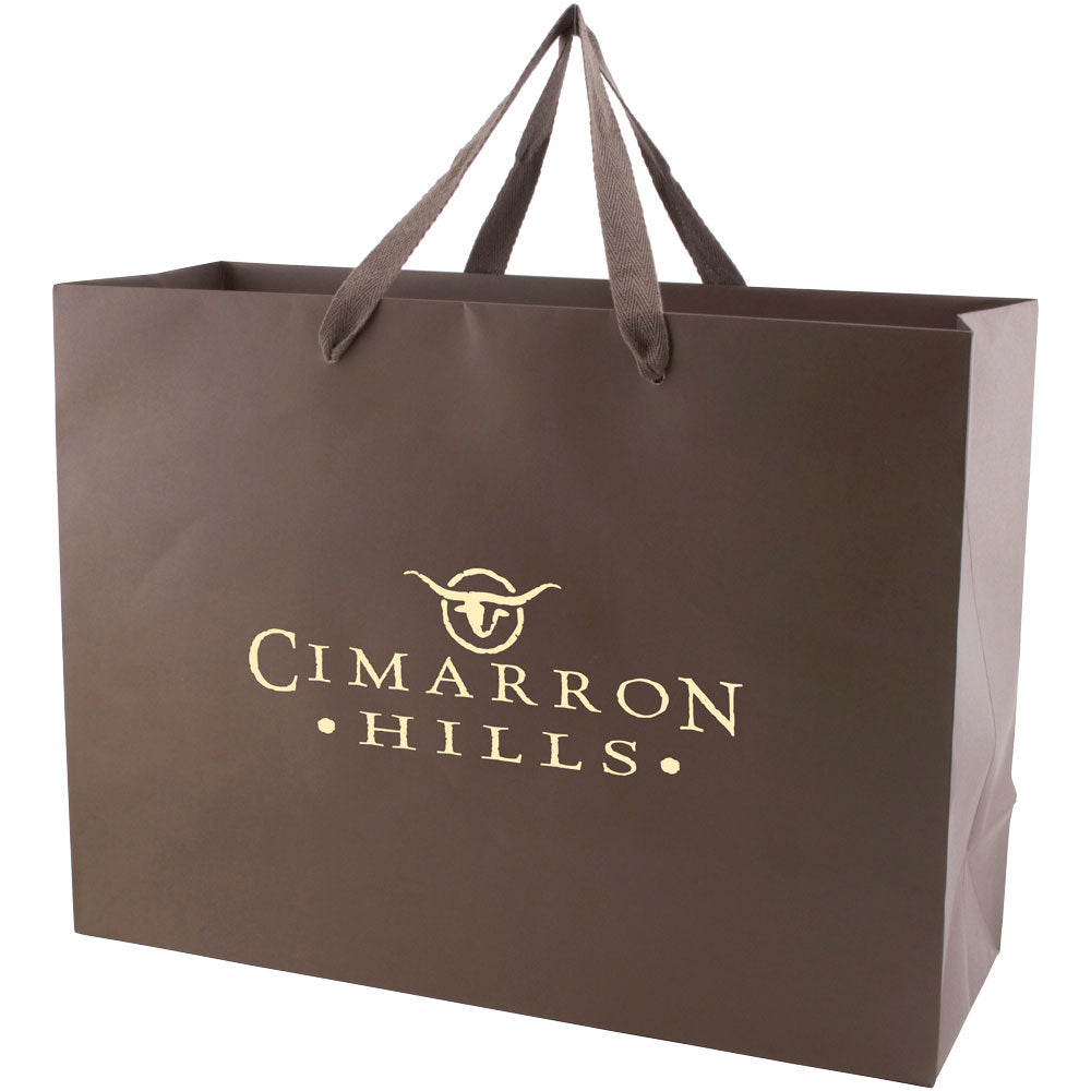 Custom Tinted Kraft Eurotote - 1C/1S-HS (1 Color/1 Stamp-Hot Stamp)