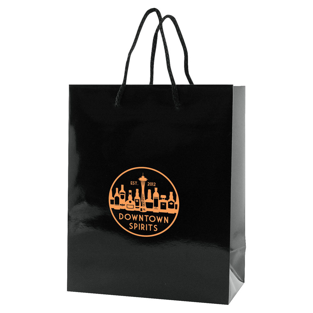 Custom Gloss Eurotote - 1C/1S-HS (1 Color/1 Stamp-Hot Stamp)