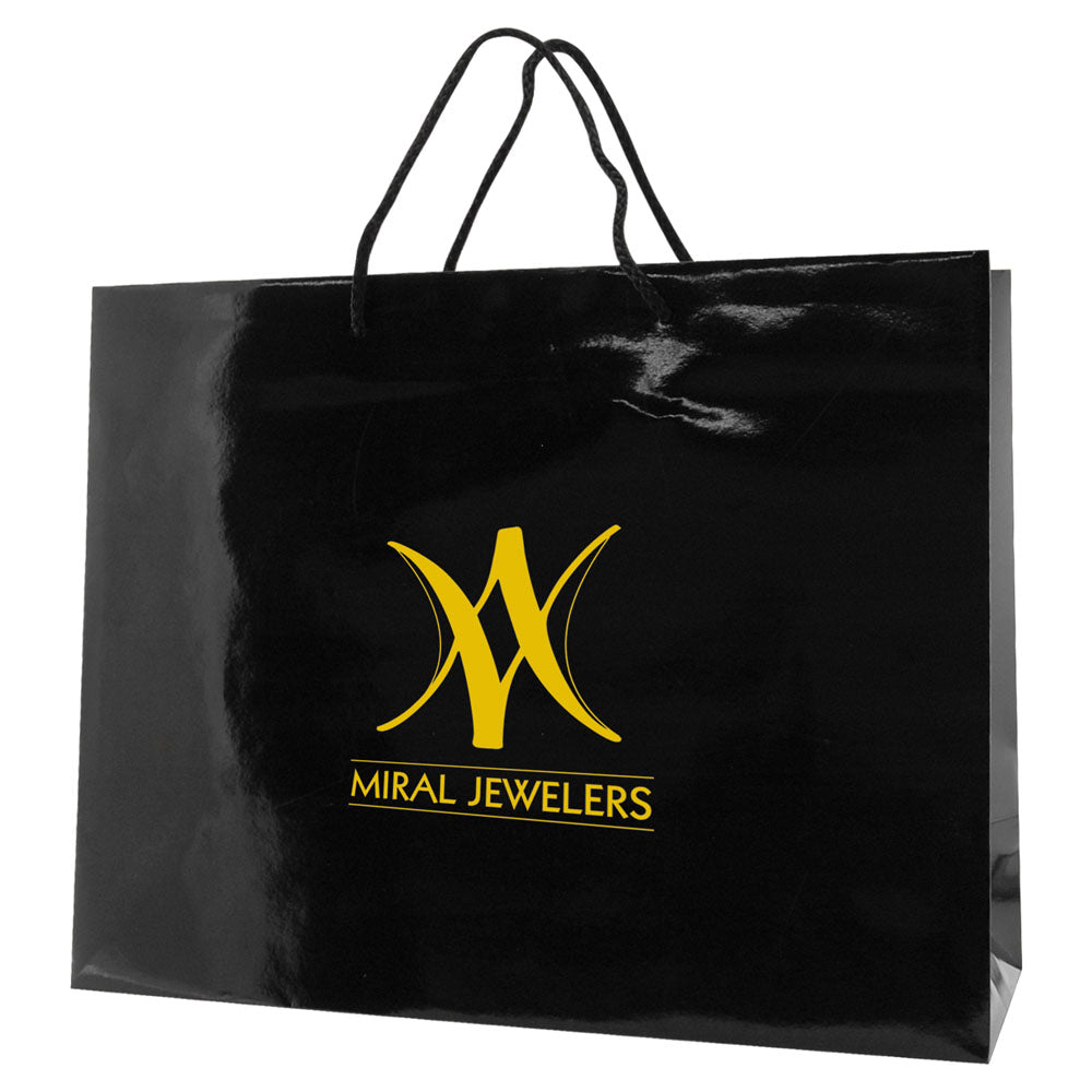 Custom Gloss Eurotote - 1C/1S-HS (1 Color/1 Stamp-Hot Stamp)