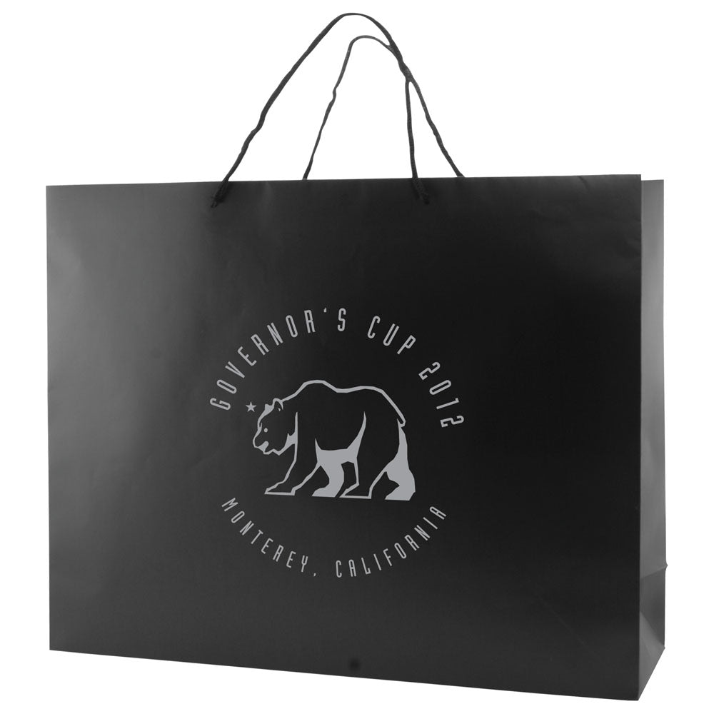 Custom Matte Eurotote - 1C/1S-HS (1 Color/1 Stamp-Hot Stamp)