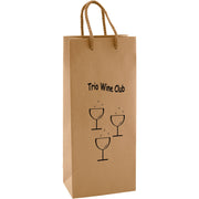 Custom Kraft Eurotote - 1C/1S-HS (1 Color/1 Stamp-Hot Stamp)