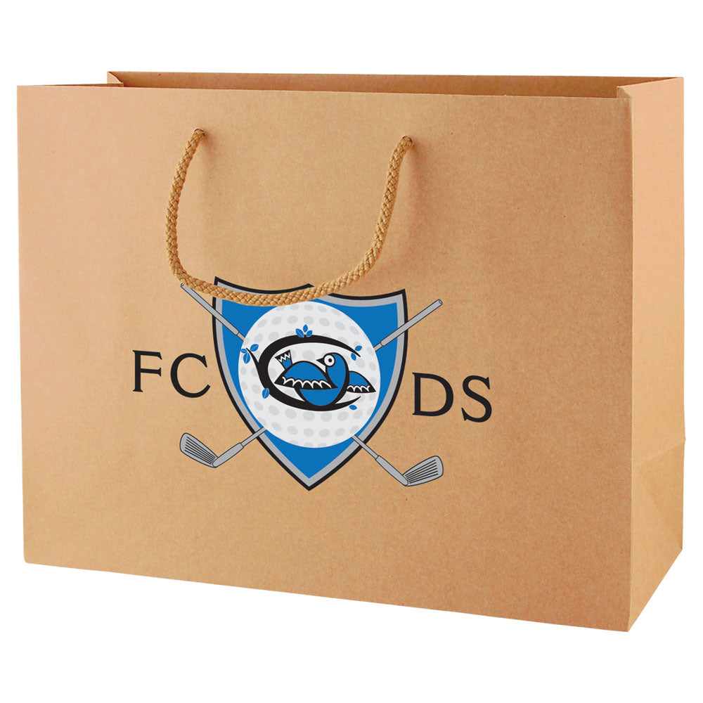 Custom Kraft Eurotote - 1C/1S-HS (1 Color/1 Stamp-Hot Stamp)