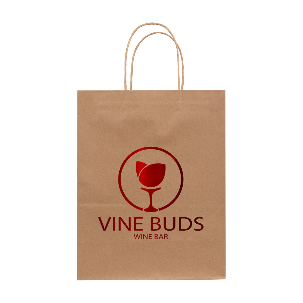 Custom Twisted Bag - 1C/1S-HS (1 Color/1 Stamp-Hot Stamp)