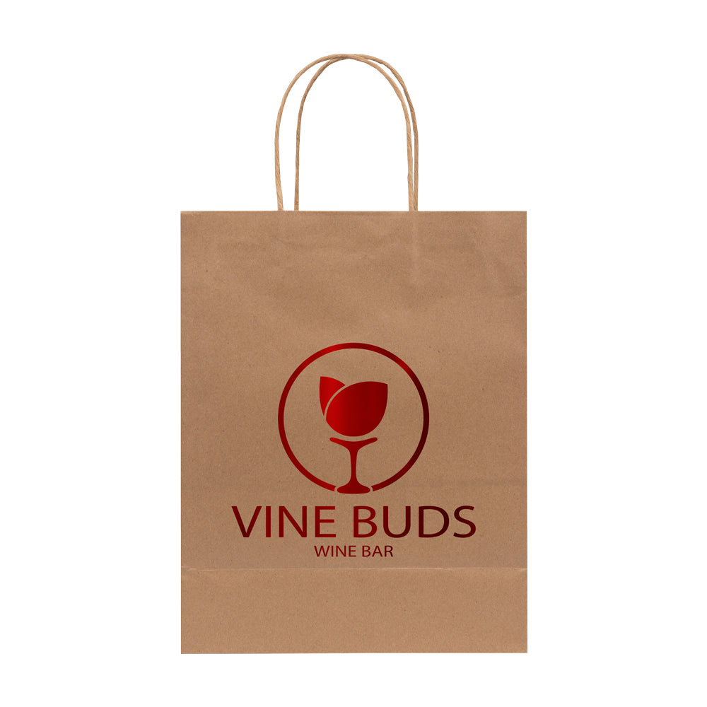 Custom Twisted Bag - 1C/1S-HS (1 Color/1 Stamp-Hot Stamp)