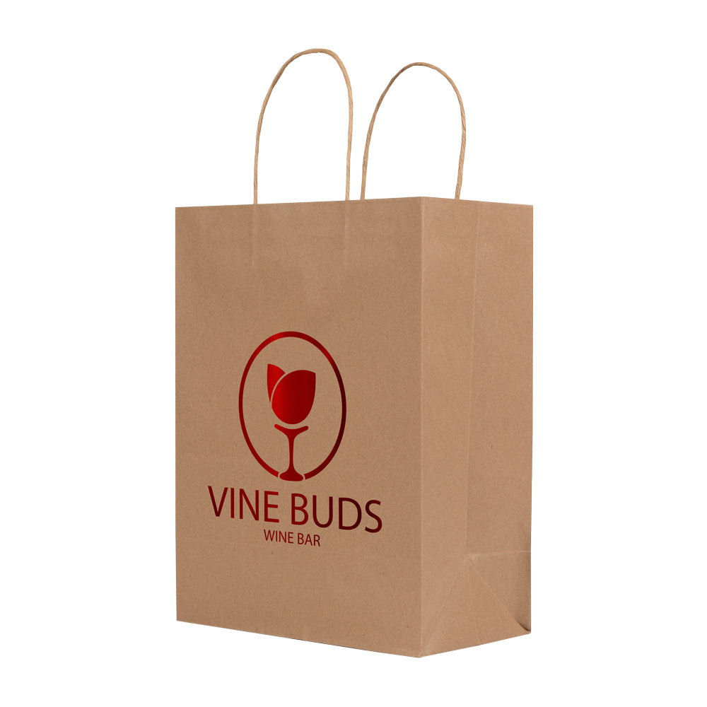 Custom Twisted Bag - 1C/1S-HS (1 Color/1 Stamp-Hot Stamp)