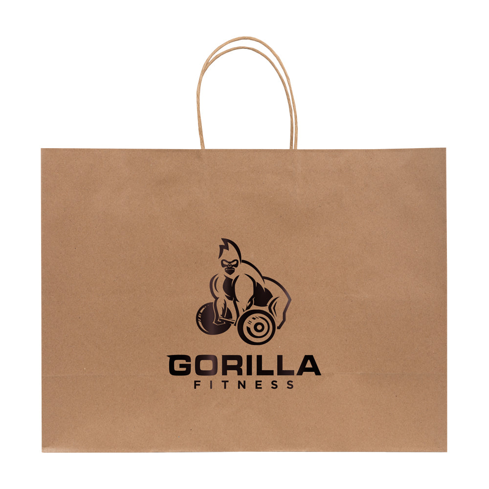 Custom Twisted Bag - 1C/1S-HS (1 Color/1 Stamp-Hot Stamp)