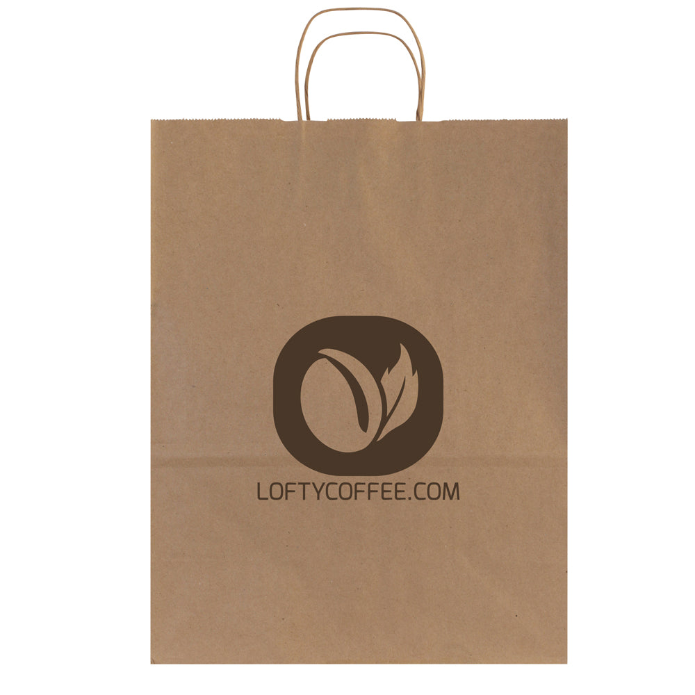 Custom Twisted Bag - 1C/1S-HS (1 Color/1 Stamp-Hot Stamp)