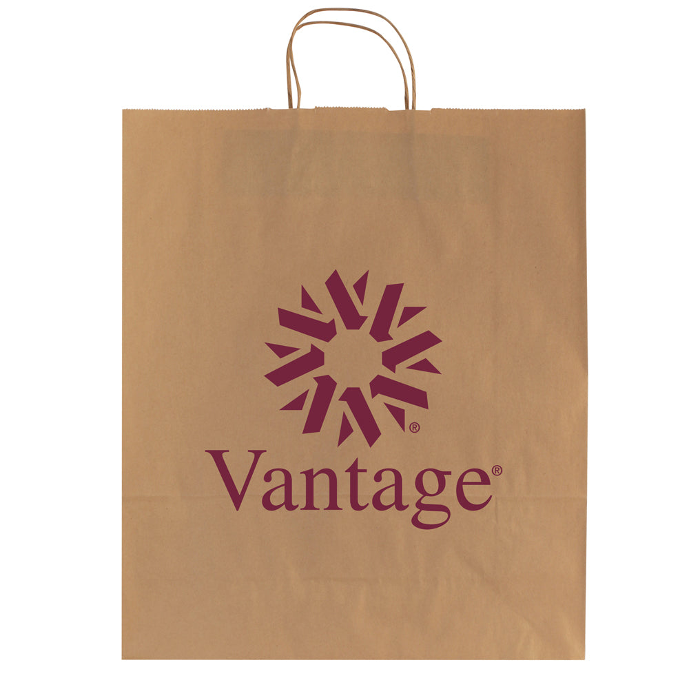 Custom Twisted Bag - 1C/1S-HS (1 Color/1 Stamp-Hot Stamp)
