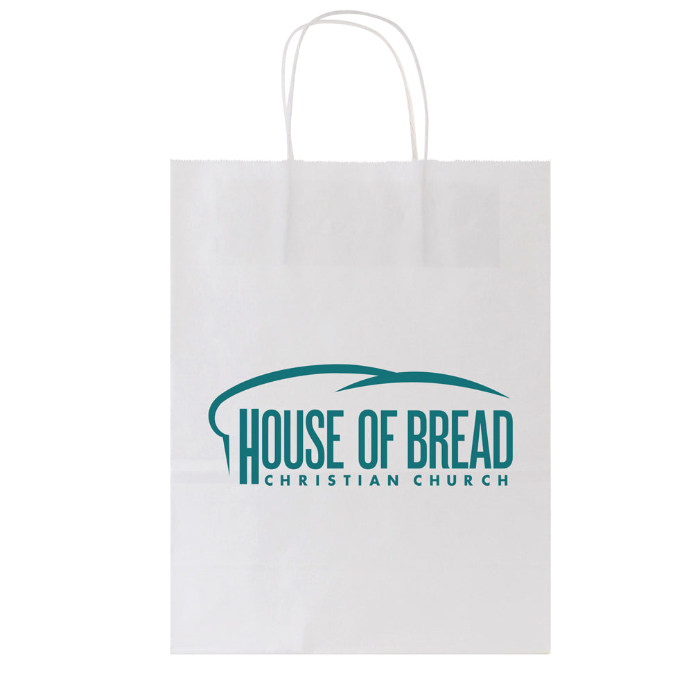 Custom Twisted Bag - 1C/1S-IP (1 Color/1 Stamp-Ink Printed)