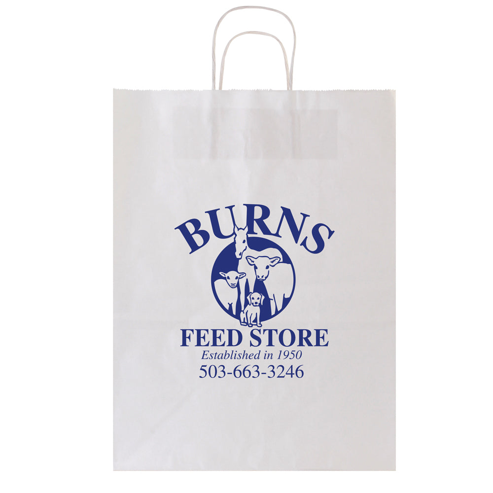 Custom Twisted Bag - 1C/1S-HS (1 Color/1 Stamp-Hot Stamp)