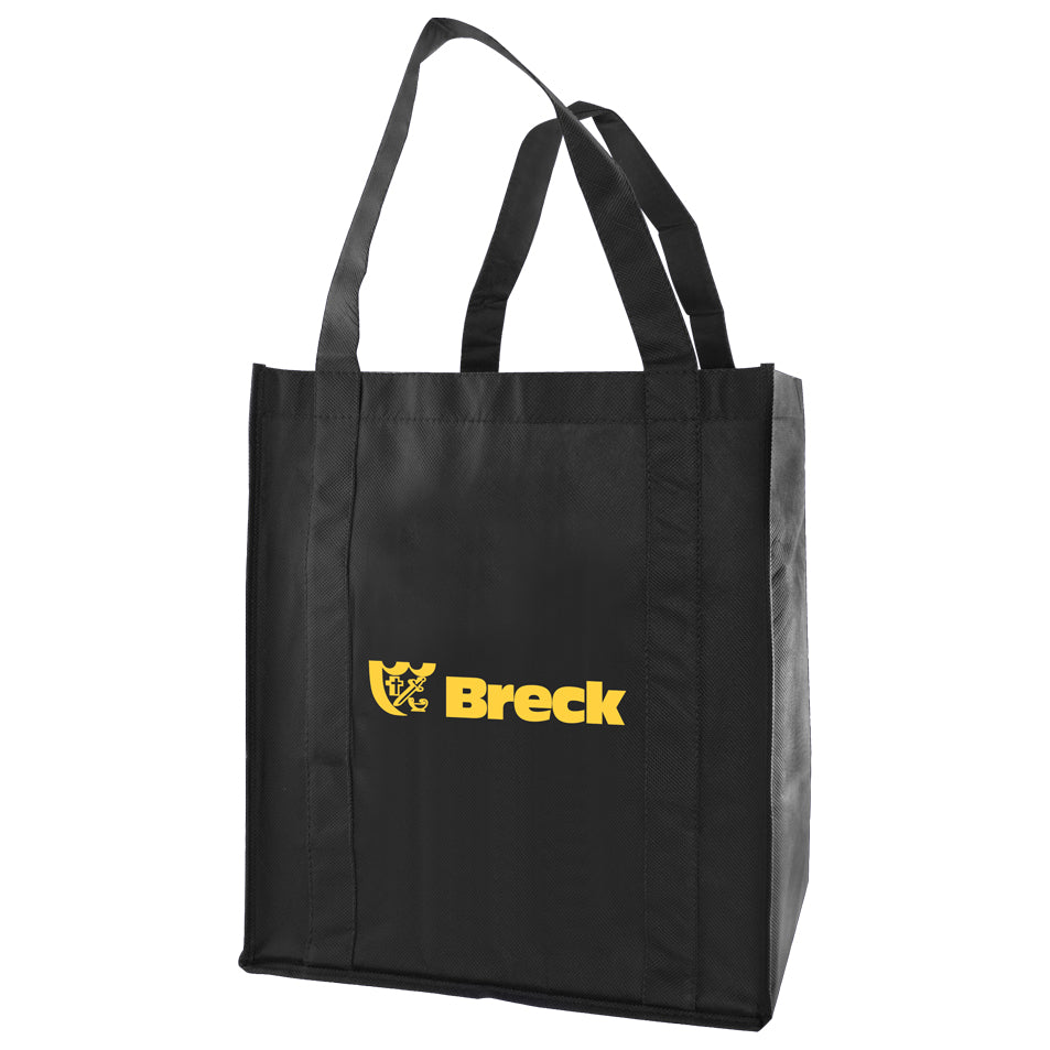 Custom 20" Handle Heavyduty Grocery Fabric Tote 1C/1S-Ss (1 Color/1 Stamp-Silkscreen)