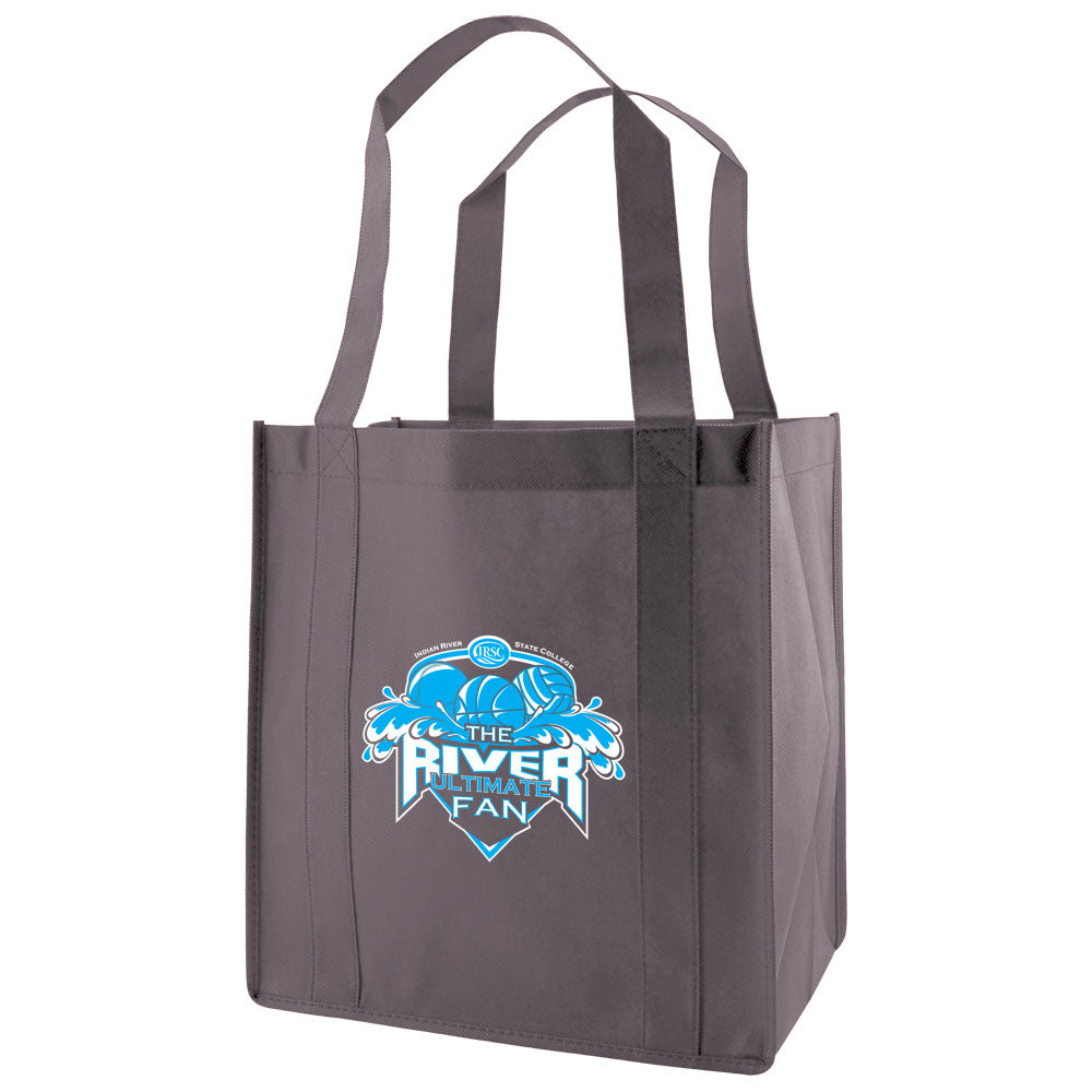 Custom 20" Handle Heavyduty Grocery Fabric Tote 1C/1S-Ss (1 Color/1 Stamp-Silkscreen)