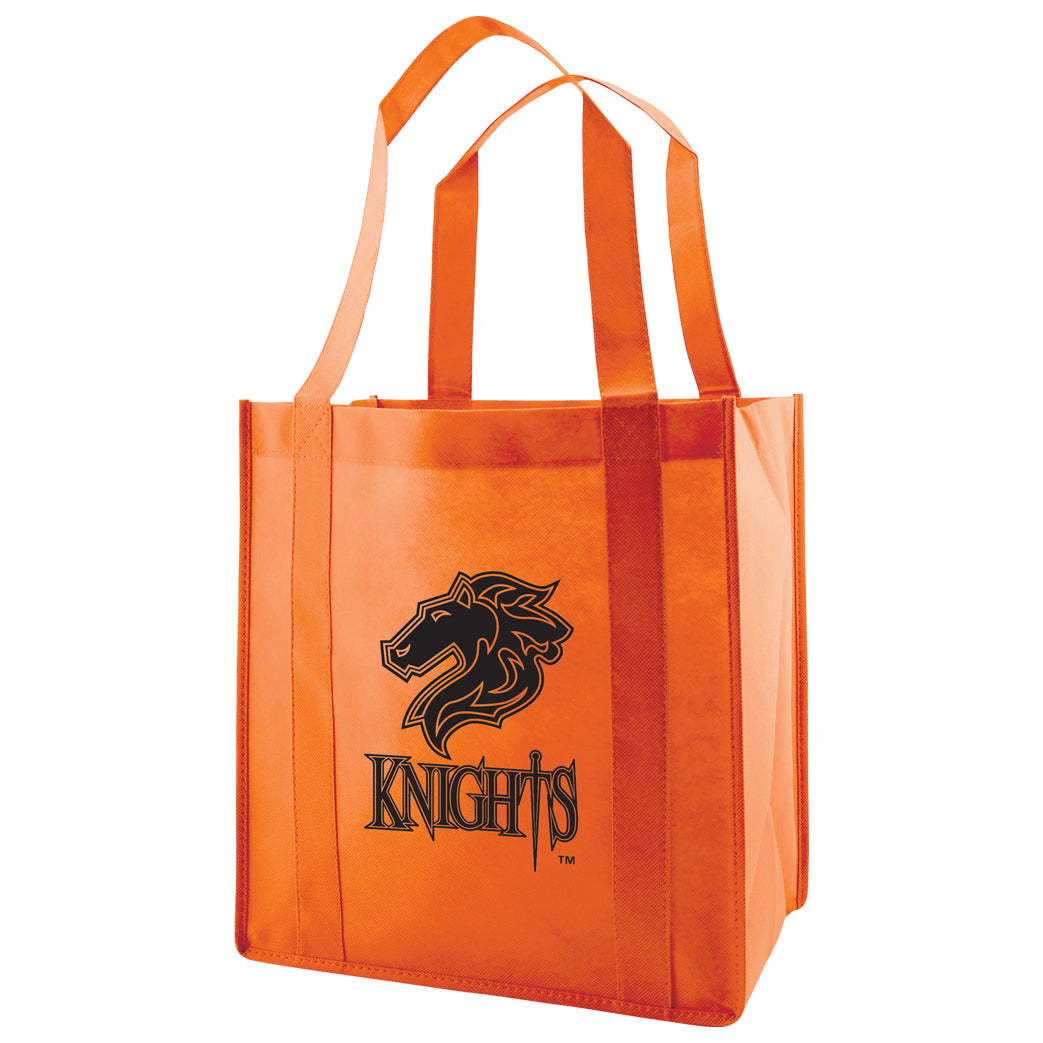 Custom 20" Handle Heavyduty Grocery Fabric Tote 1C/1S-Ss (1 Color/1 Stamp-Silkscreen)