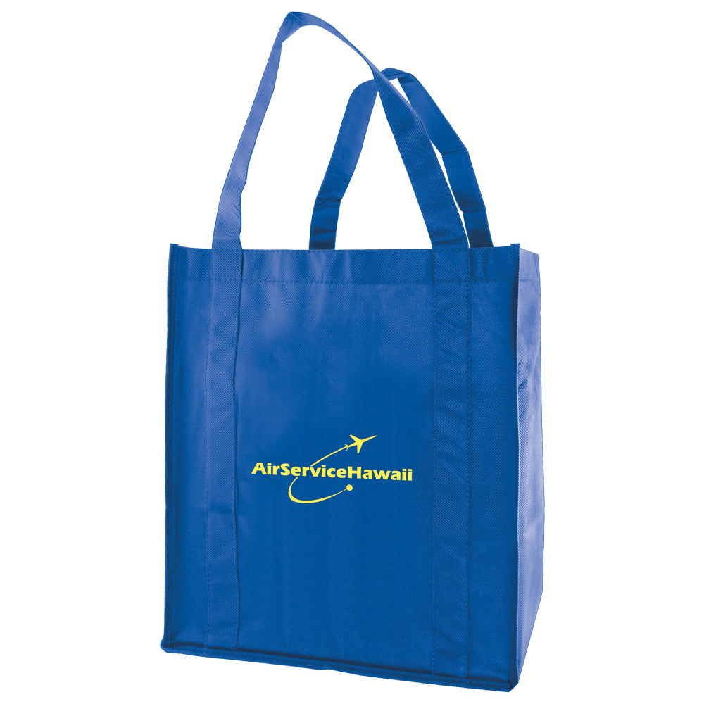 Custom 20" Handle Heavyduty Grocery Fabric Tote 1C/1S-Ss (1 Color/1 Stamp-Silkscreen)