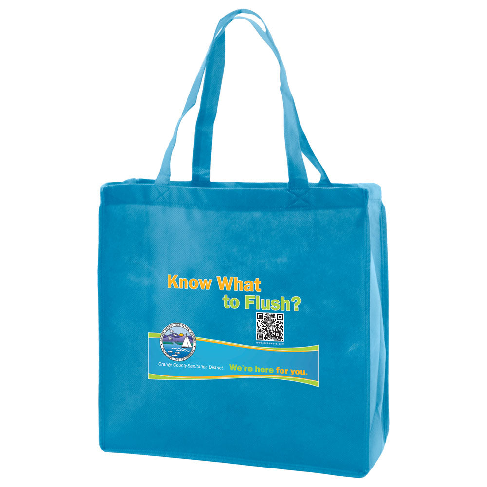 Custom Regular Fabric Tote 1C/1S-Ss (1 Color/1 stamp-Silk screen)