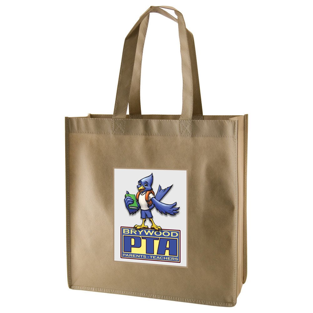 Custom Regular Fabric Tote 1C/1S-Ss (1 Color/1 stamp-Silk screen)