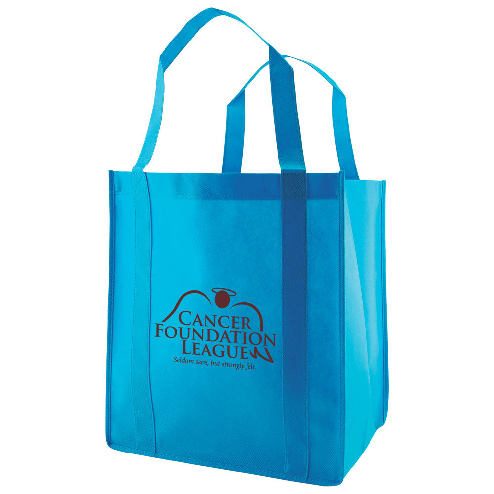 Custom Heavy duty Grocery Fabric Tote 1C/1S-Ss (1 Color/1 Stamp-Silkscreen)