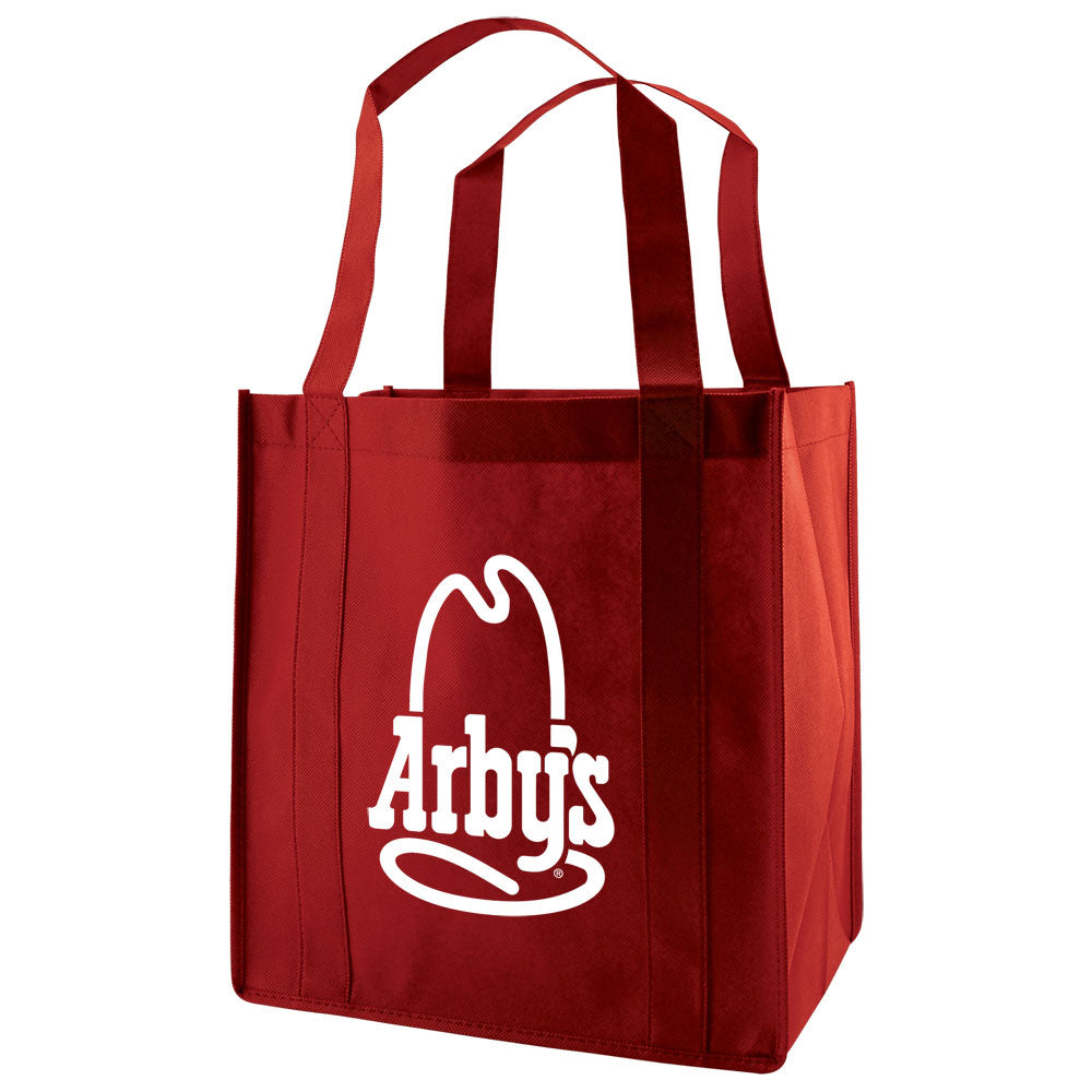 Custom Heavy duty Grocery Fabric Tote 1C/1S-Ss (1 Color/1 Stamp-Silkscreen)