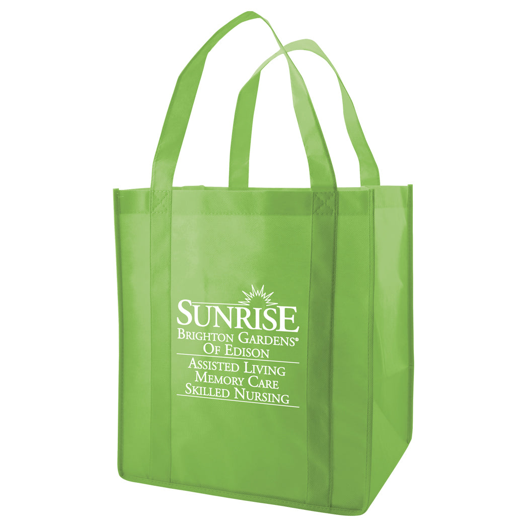 Custom Heavy duty Grocery Fabric Tote 1C/1S-Ss (1 Color/1 Stamp-Silkscreen)