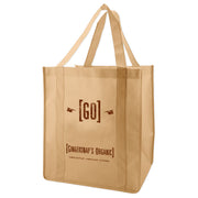 Custom Heavy duty Grocery Fabric Tote 1C/1S-Ss (1 Color/1 Stamp-Silkscreen)