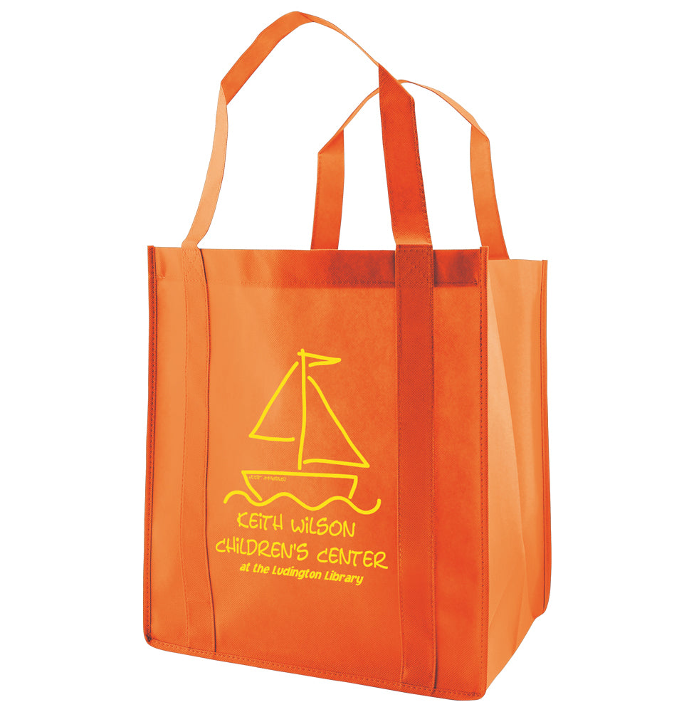 Custom Heavy duty Grocery Fabric Tote 1C/1S-Ss (1 Color/1 Stamp-Silkscreen)