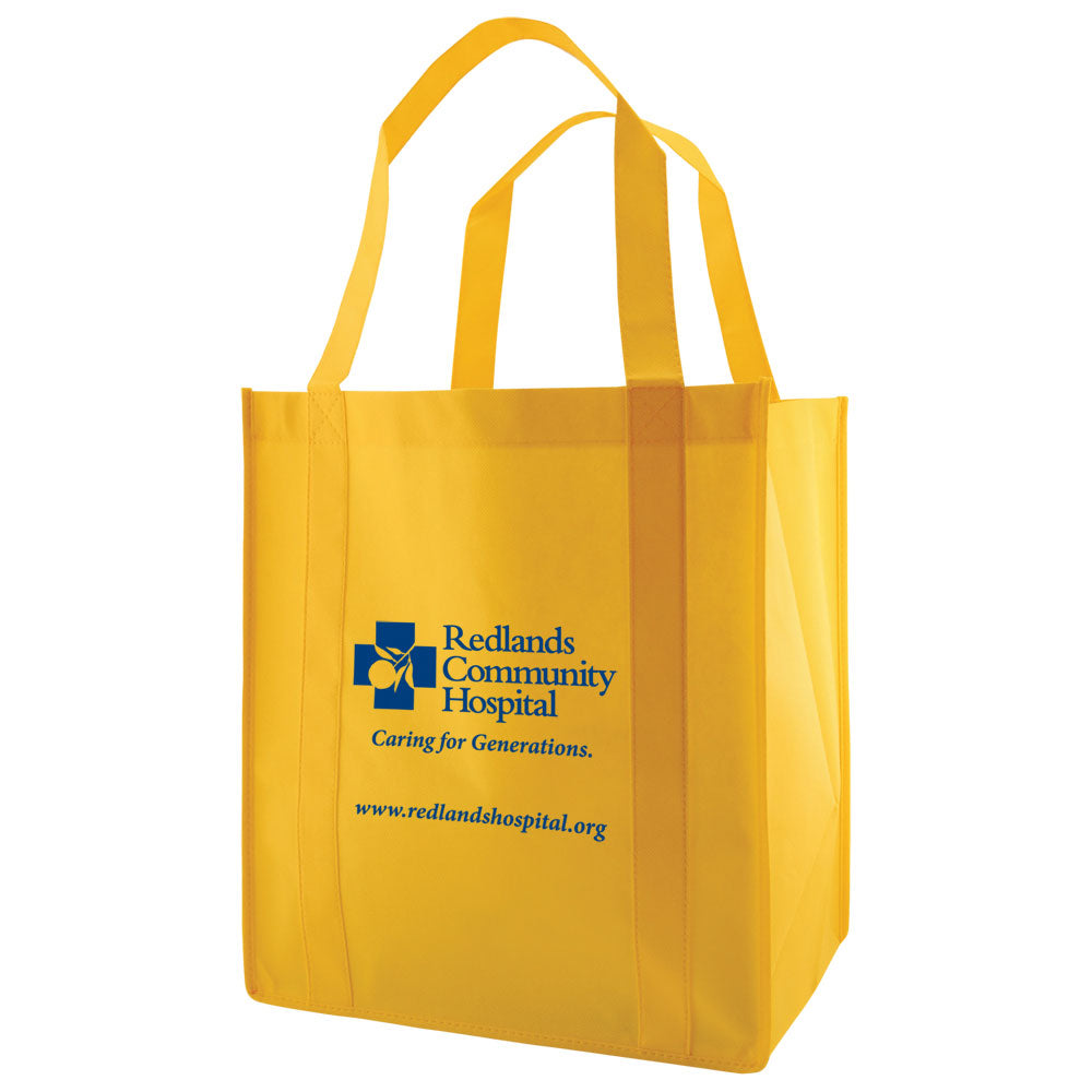 Custom Heavy duty Grocery Fabric Tote 1C/1S-Ss (1 Color/1 Stamp-Silkscreen)