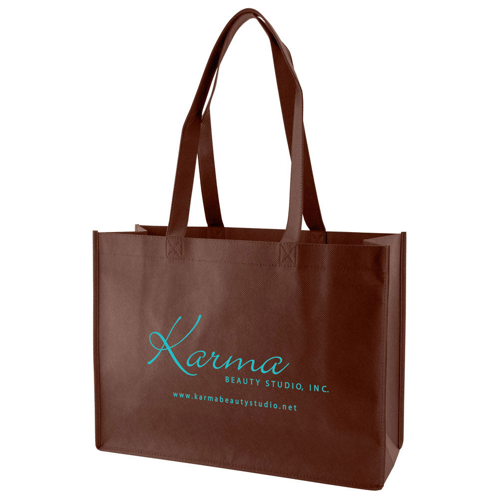 Custom 28" Handle Regular Fabric Tote 1C/1S-Ss (1 Color/1 stamp-Silk screen)