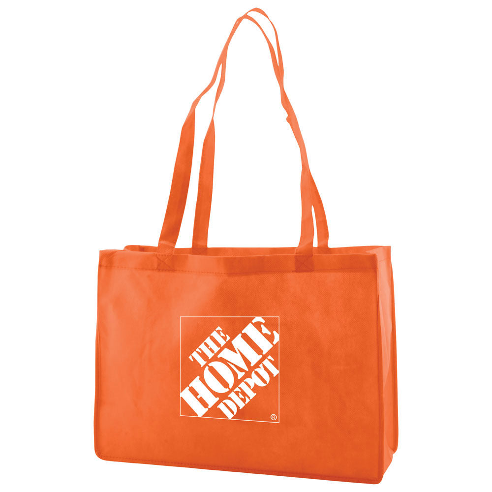 Custom 28" Handle Regular Fabric Tote 1C/1S-Ss (1 Color/1 stamp-Silk screen)