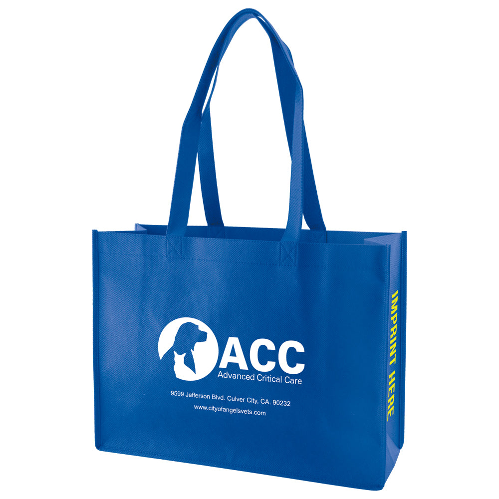 Custom 28" Handle Regular Fabric Tote 1C/1S-Ss (1 Color/1 stamp-Silk screen)