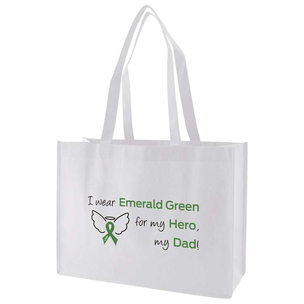 Custom 28" Handle Regular Fabric Tote 1C/1S-Ss (1 Color/1 stamp-Silk screen)