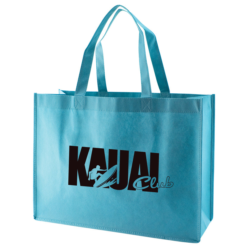 Custom 18" Handle Regular Fabric Tote 1C/1S-Ss (1 Color/1 stamp-Silk screen)
