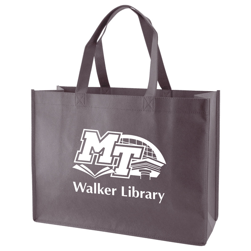 Custom 18" Handle Regular Fabric Tote 1C/1S-Ss (1 Color/1 stamp-Silk screen)