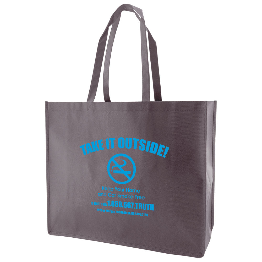 Custom Regular Fabric Tote 1C/1S-Ss (1 Color/1 stamp-Silk screen)
