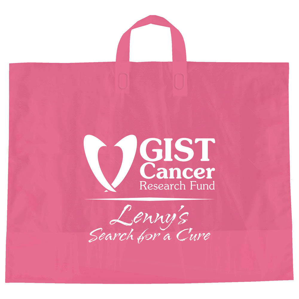 Custom Color Frosted Soft Loop Handle Bag - 1C/1S-HS