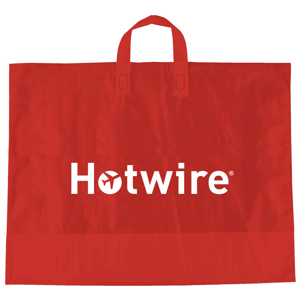 Custom Color Frosted Soft Loop Handle Bag - 1C/1S-HS
