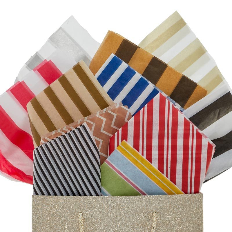 Stripe Pattern Tissue Paper (240/Pack)