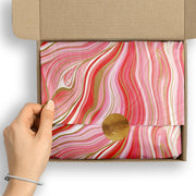 Marbleized Red Premium Tissue Paper (240 Sheets/Package)