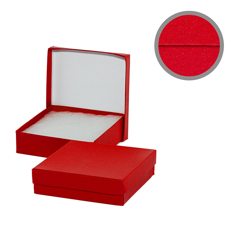 Solid Colored & Embossed Jewelry Boxes (100/Pack)