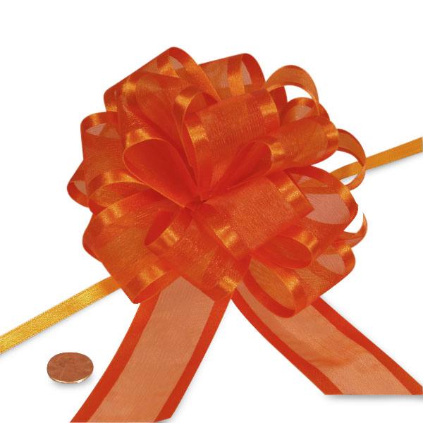 4" & 6" Arabesque Pom Pom Fabric Pull Bows (12/Pack)